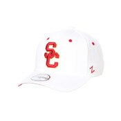 USC Trojans White SC Interlock Cotton Twill Snapback Hat